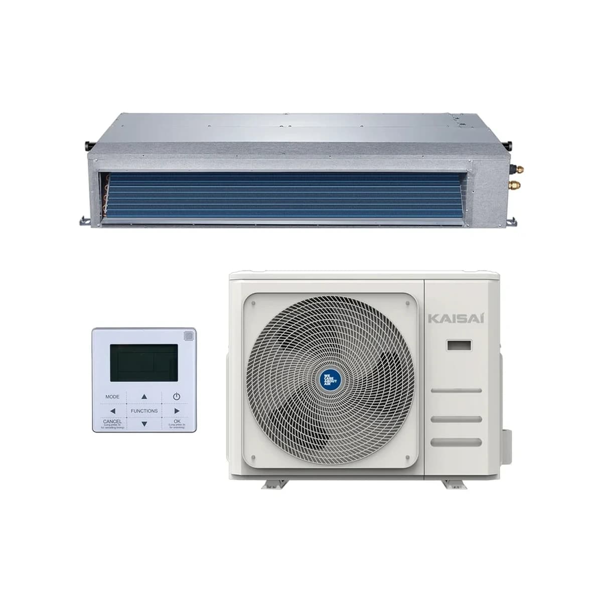 Sada kanálové klimatizace KAISAI SLIM duct 10,6 kW KTI-36HWG32X/KOD30U-36HFN32X
