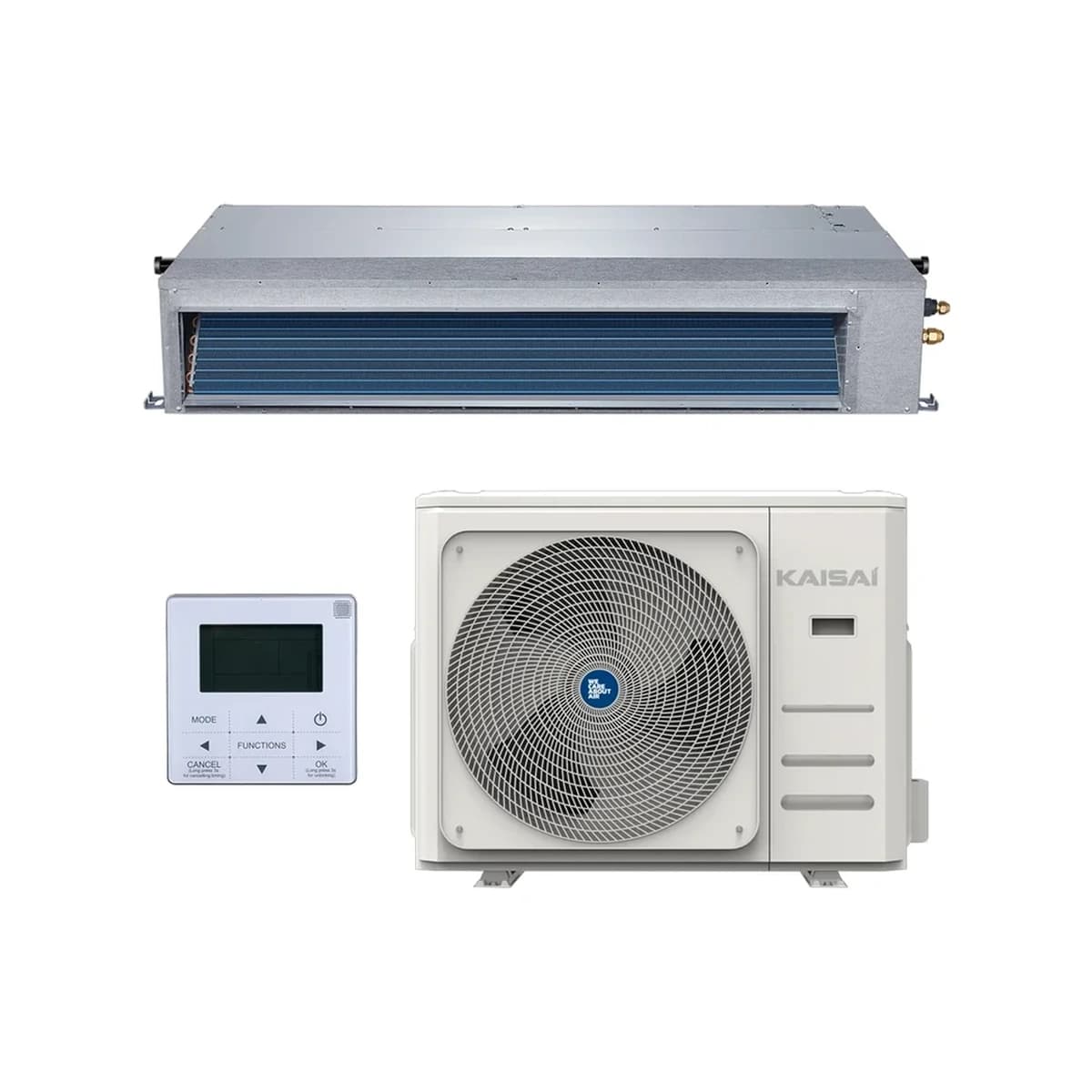 Sada kanálové klimatizace KAISAI SLIM duct 7,0 kW KTI-24HWG32X/KOX430-24HFN32X