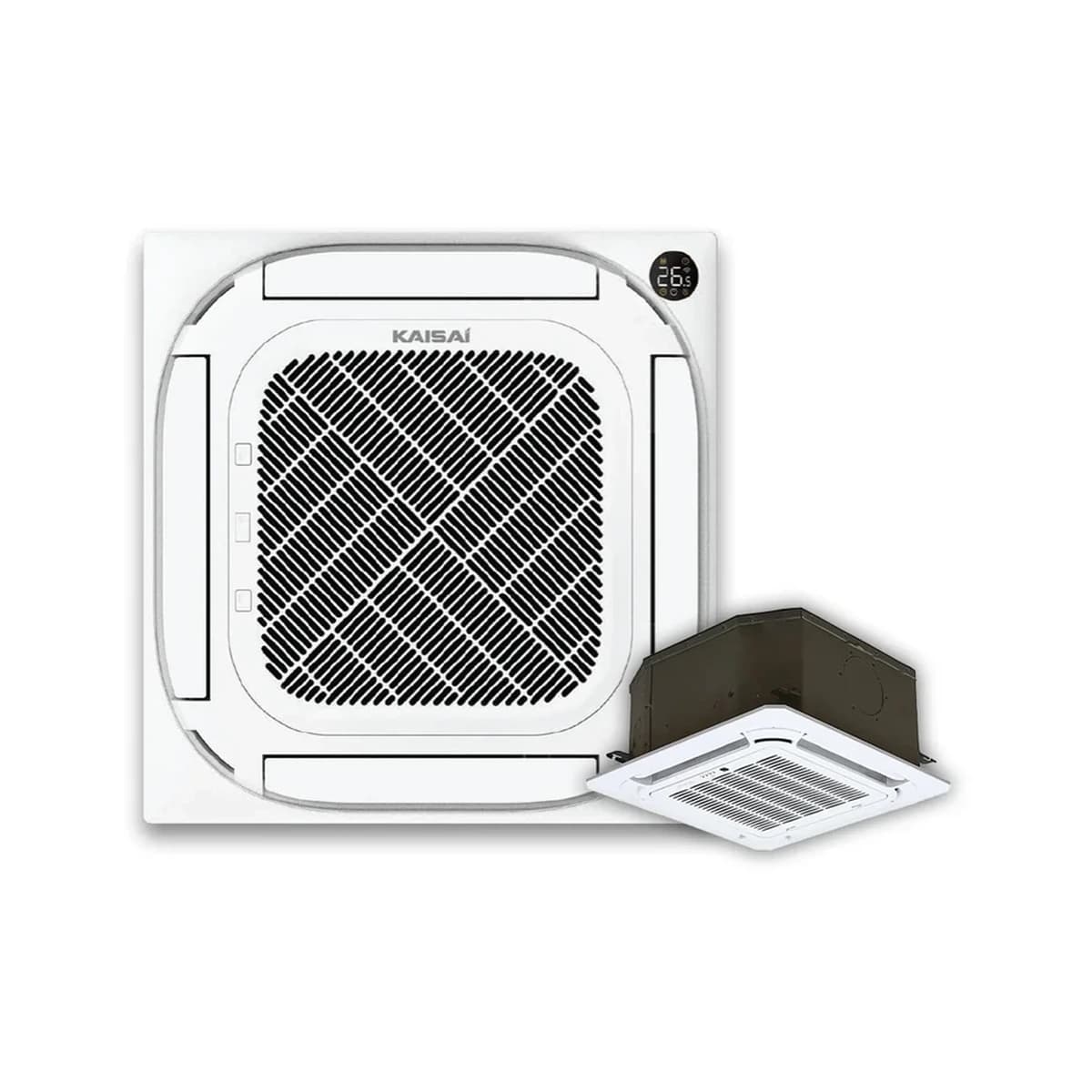 Stropní kazetová klimatizace KAISAI Compact – vnitřní jednotka 3,5 kW – KCA4U-12HRG32X