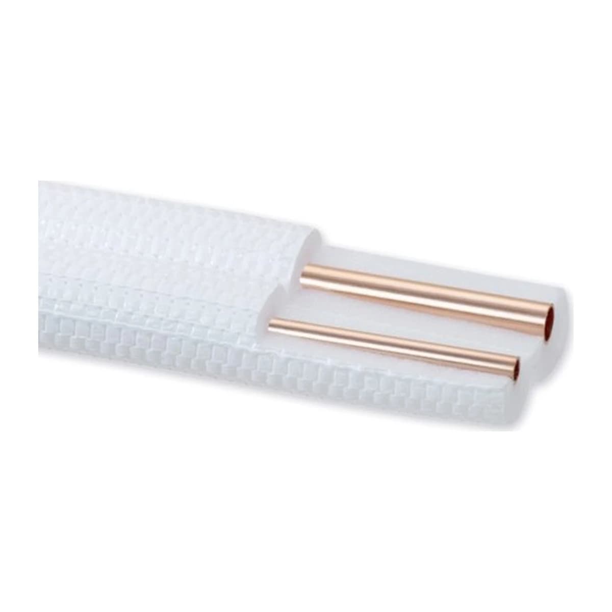 Dvojité izolované měděné potrubí Ebrille, 1/4″ + 1/2″, 0,8 mm
