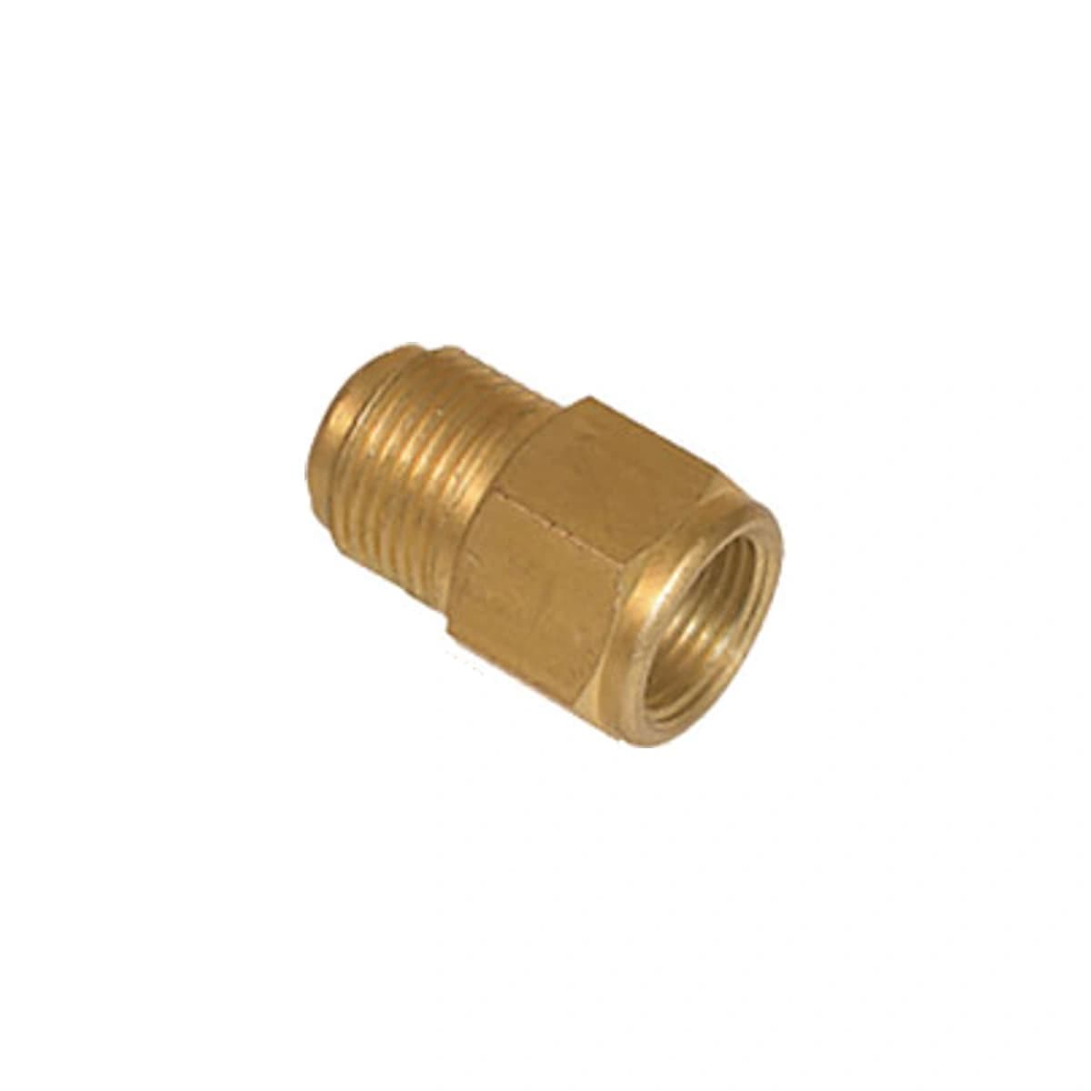 Mosazná redukční přímá spojka mxf m1/2" – f3/8"