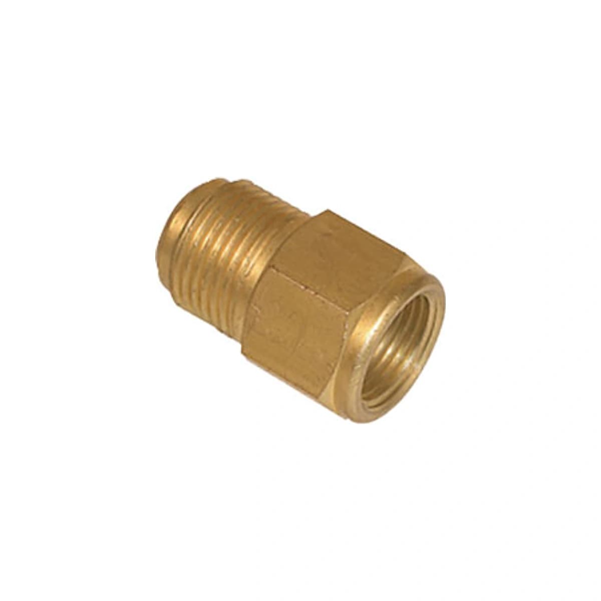 Mosazná redukční přímá spojka mxf m5/8" – f1/2"