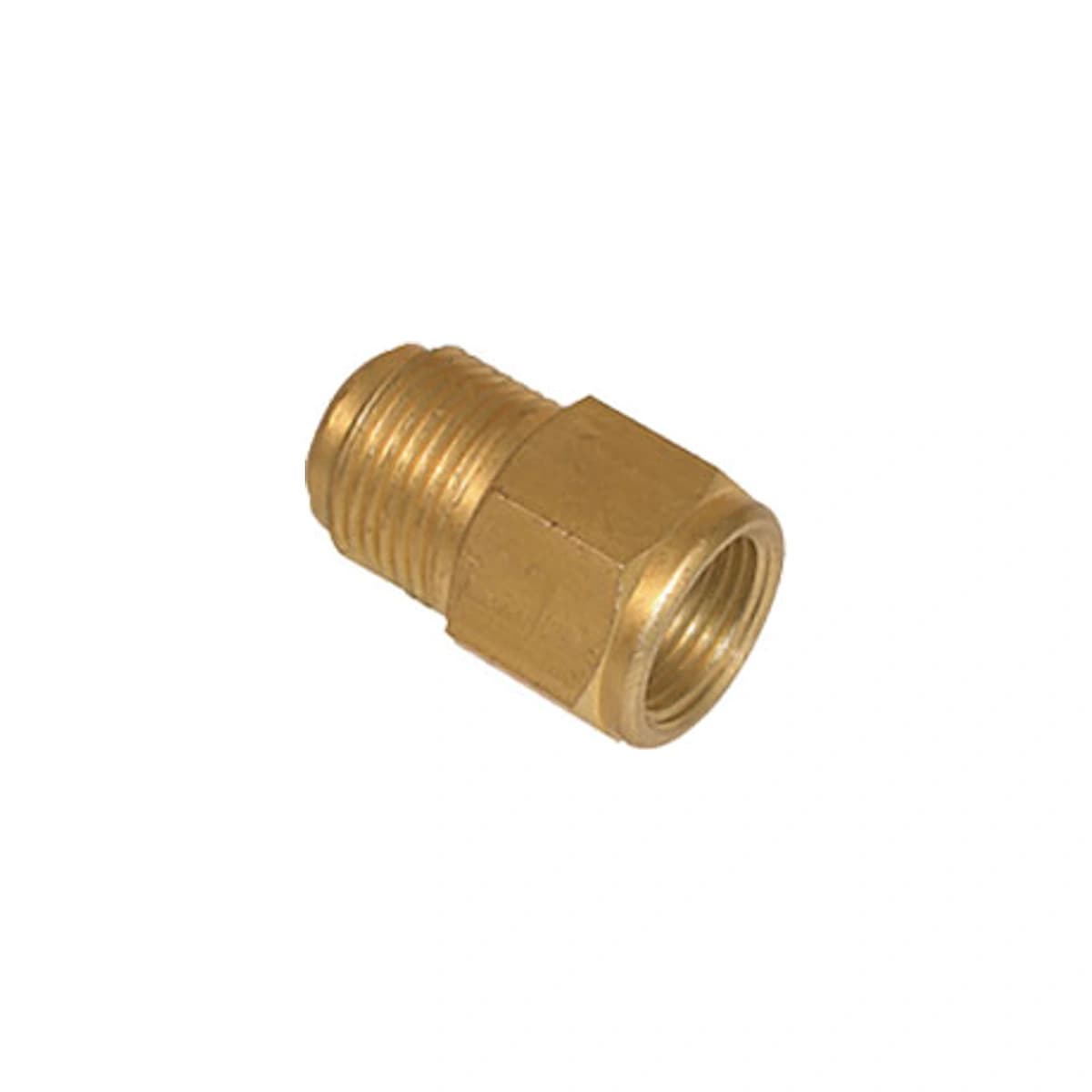 Mosazná redukční přímá spojka mxf m3/8" – f1/2"