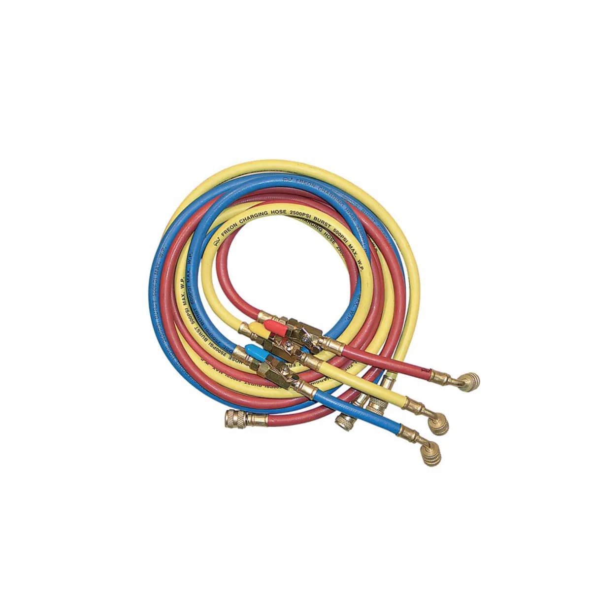 Sada hadic 3 servisních s ventilem 1500mm pro chladicí kapaliny R407c R22, 1/4x1/4, 11132026