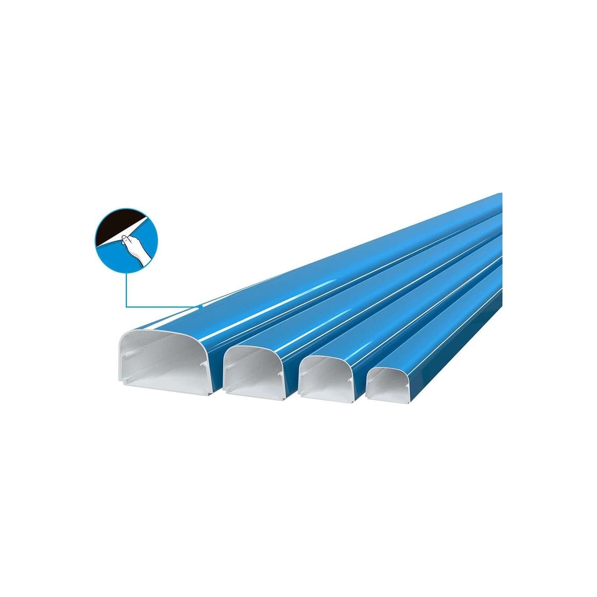 PVC žlab 62x46x2000mm s ochrannou fólií TP62-opt-fc 12 ks/bal