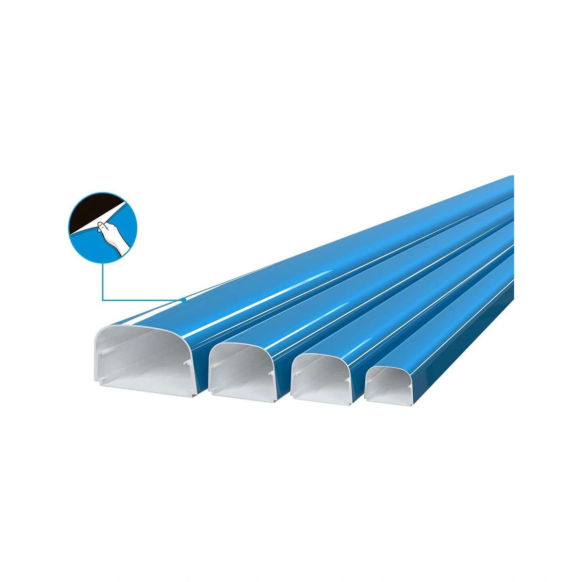 PVC žlab 100x66x2000mm s ochrannou fólií TP102-opt-fc 6 ks/bal