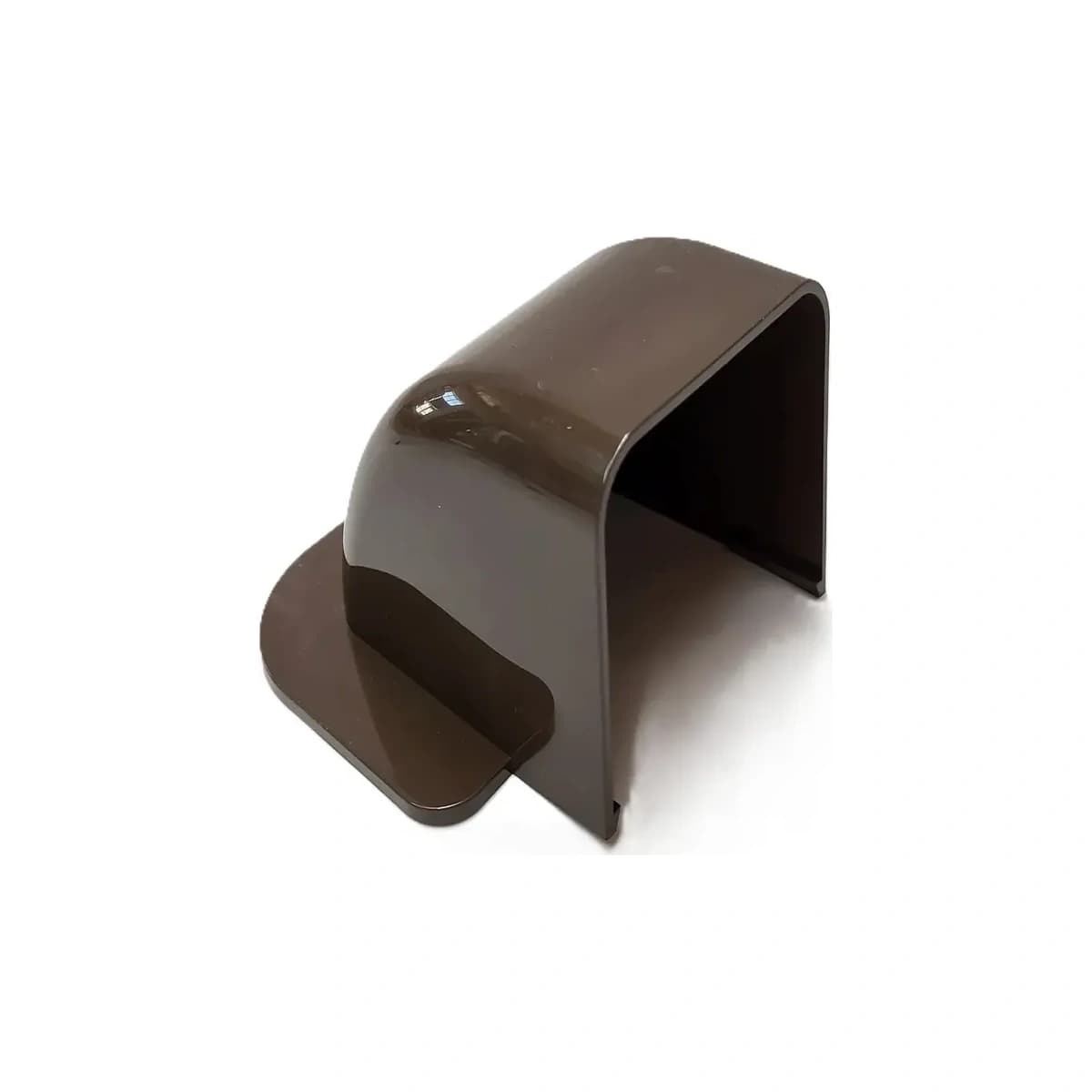 Nástěnné koleno Artiplastic CANALSPLIT 08 0809 CM-M, 80 × 60 mm, balení 6 ks, hnědé PVC