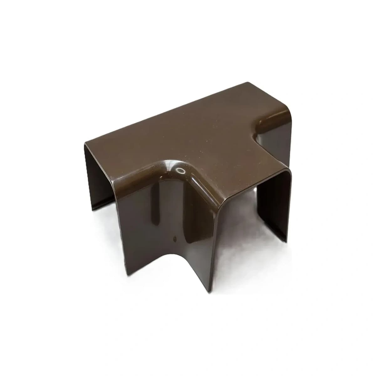 T-kus 80x60mm k žlabu artiplastic 0813dt hnědé pvc (t-kus) 4 ks