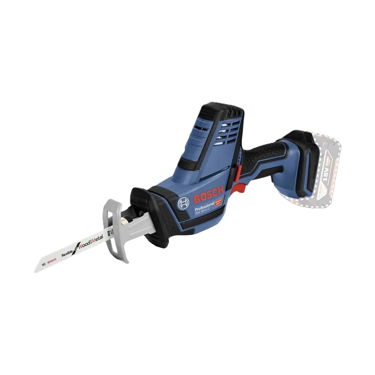Aku ocasová pila Bosch GSA 18V-LI C 0.601.6A5.004