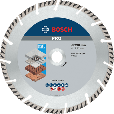 Diamantový kotouč S4U 230/22,23 BOSCH, EN 13236 2.608.615.065