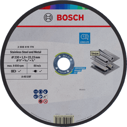 Řezací kotouč Best for Metal A46 S BF 230/1,9mm 2.608.619.770 BOSCH