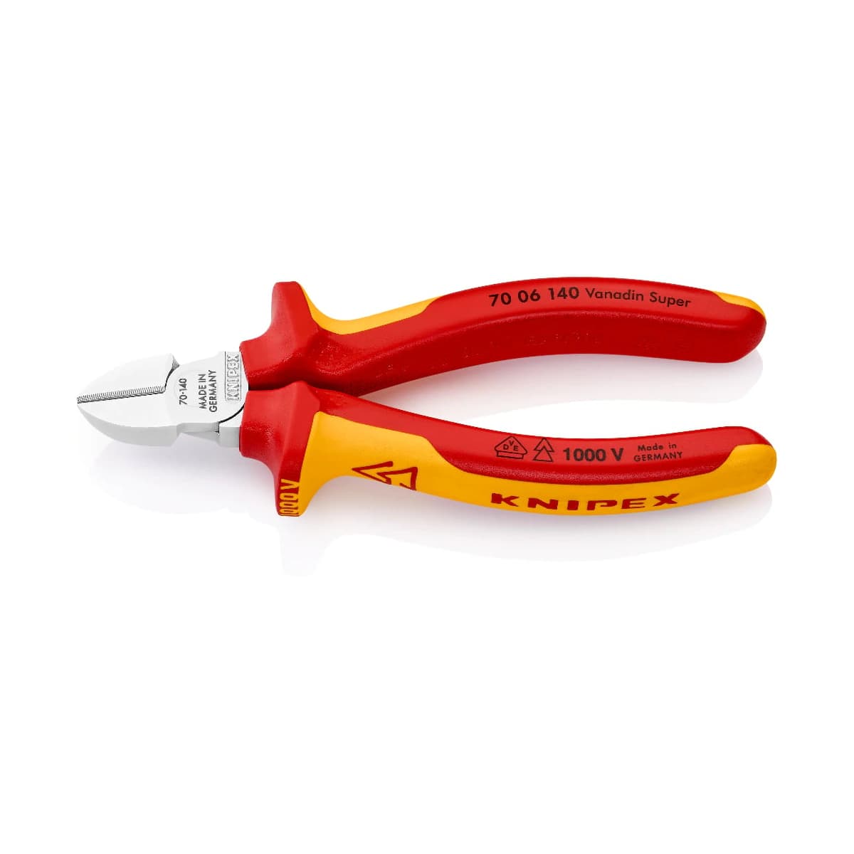 Kleště Knipex 7006 140mm, boční štípací