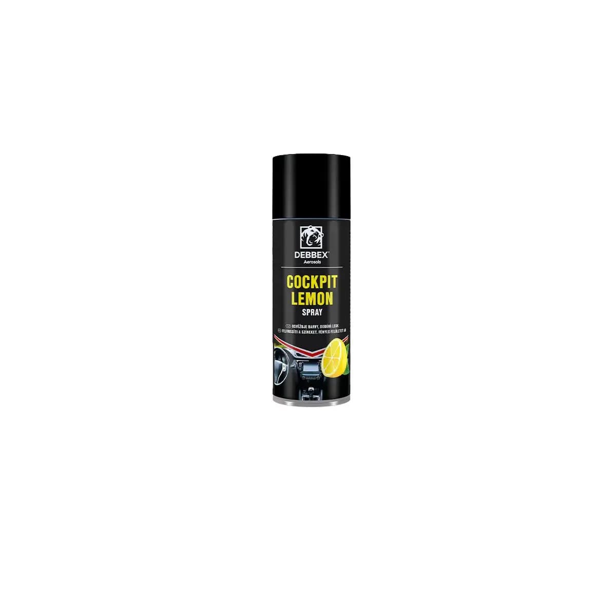 Čistič palubní desky Debbex Cockpit Spray, citron, 400 ml