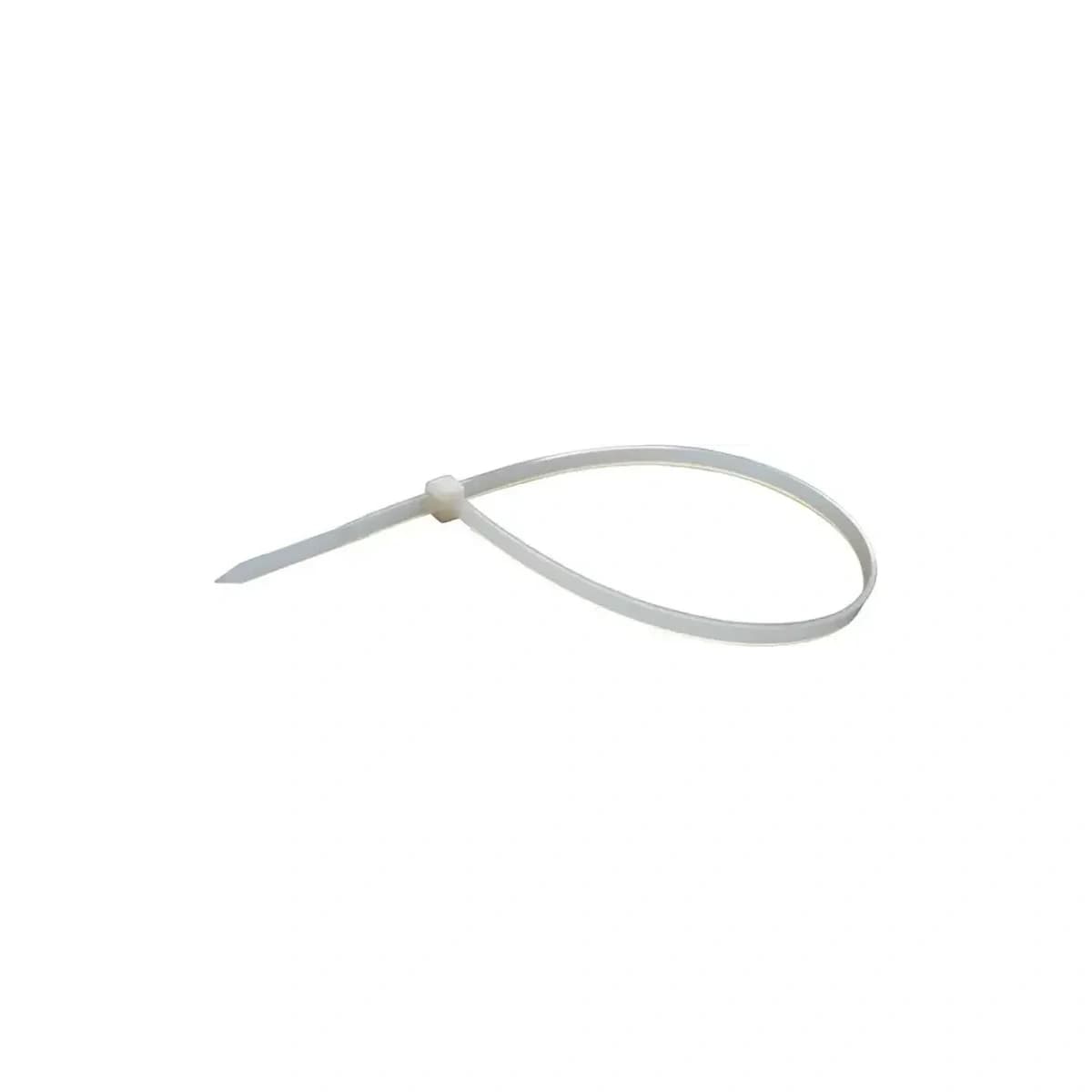 Vázací pásek 200x3.6mm, 50 ks balení, bílý stahovací, 23854