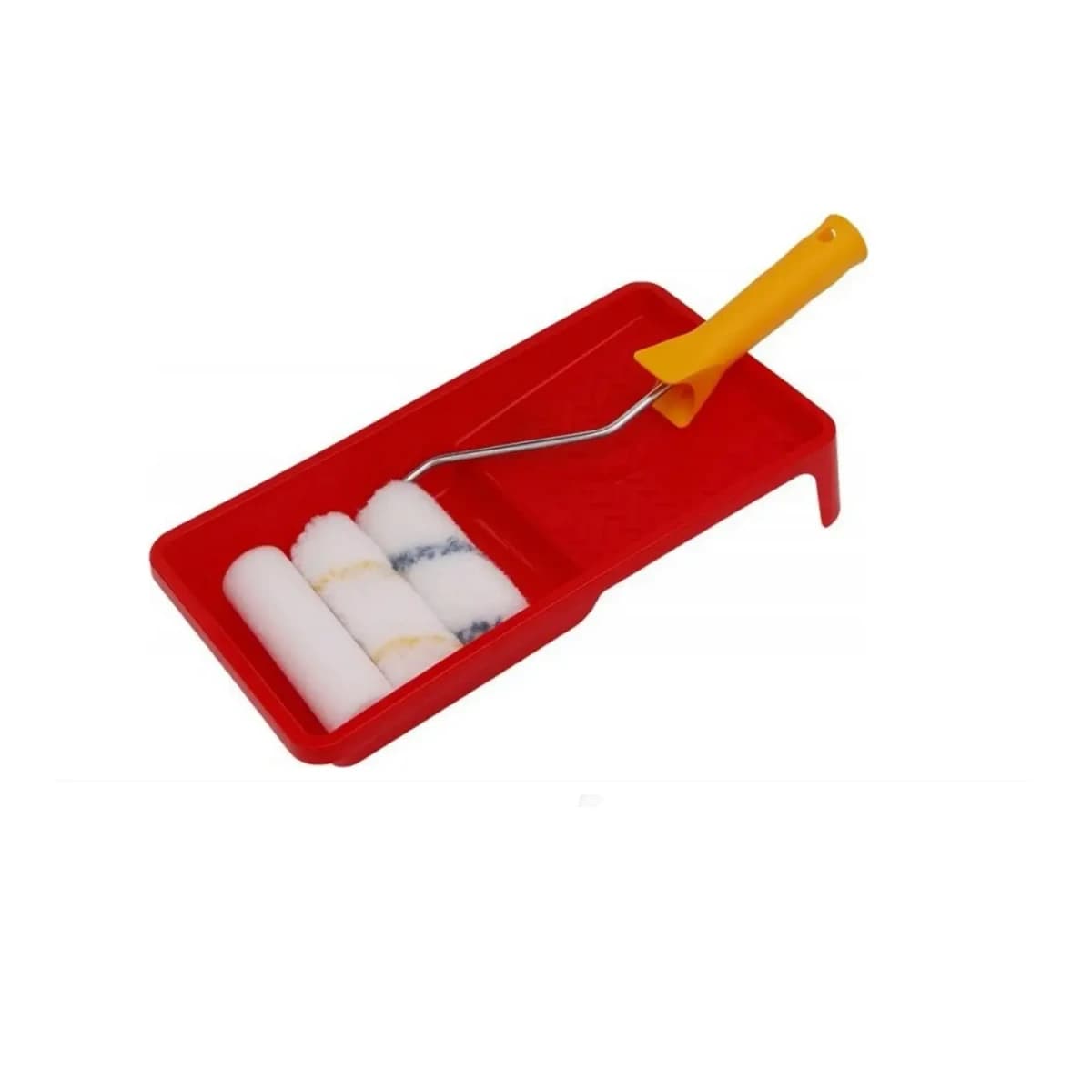 Lakovací set 100mm – držák, miska, 3 ks lakovací váleček