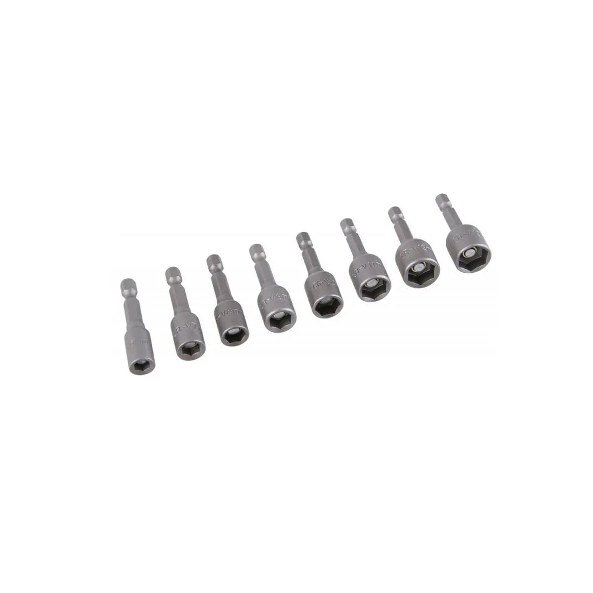 Sada adaptérů 1/4" 8 ks s magnetem. 18618