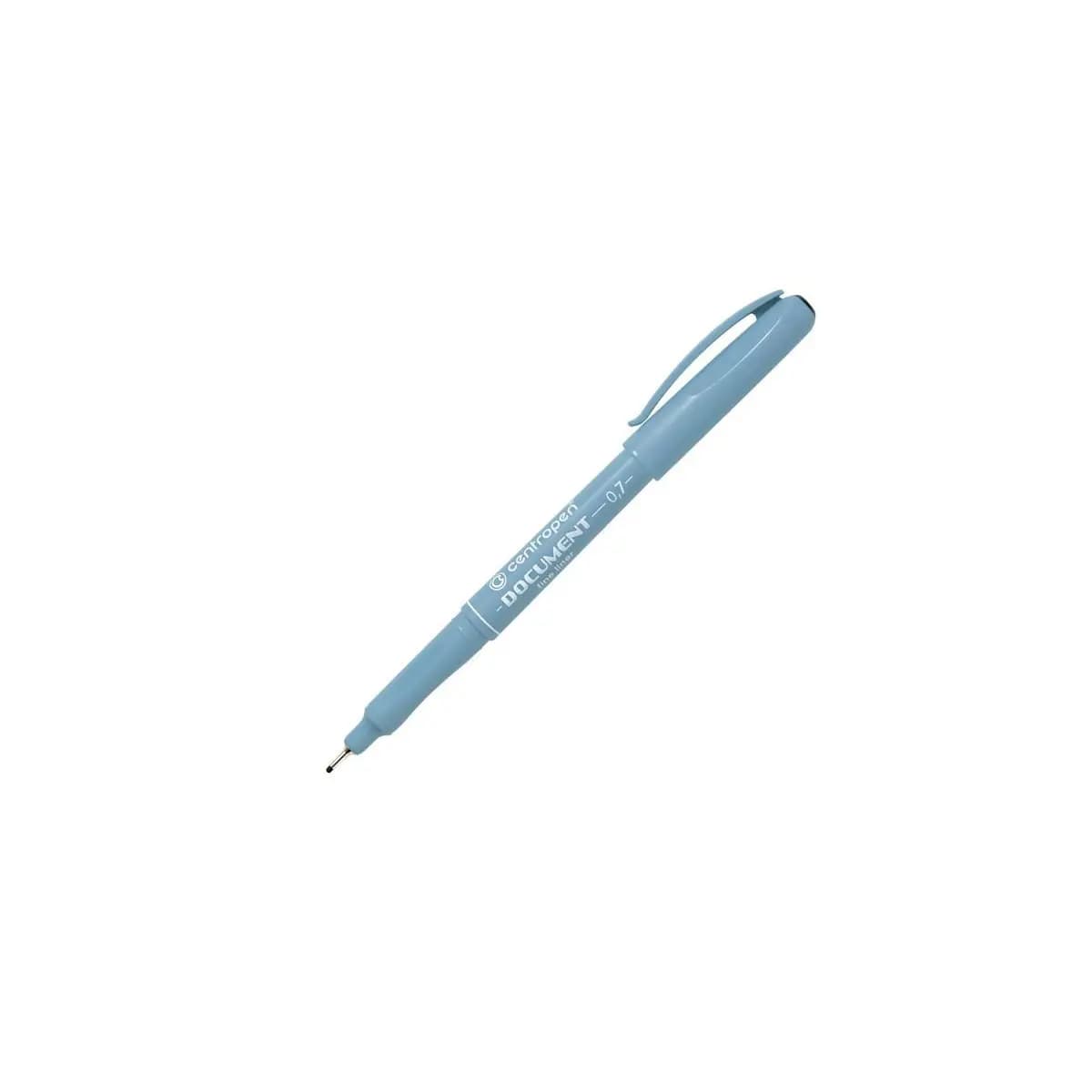 Černý tenký popisovač, stopa 0,7 mm
