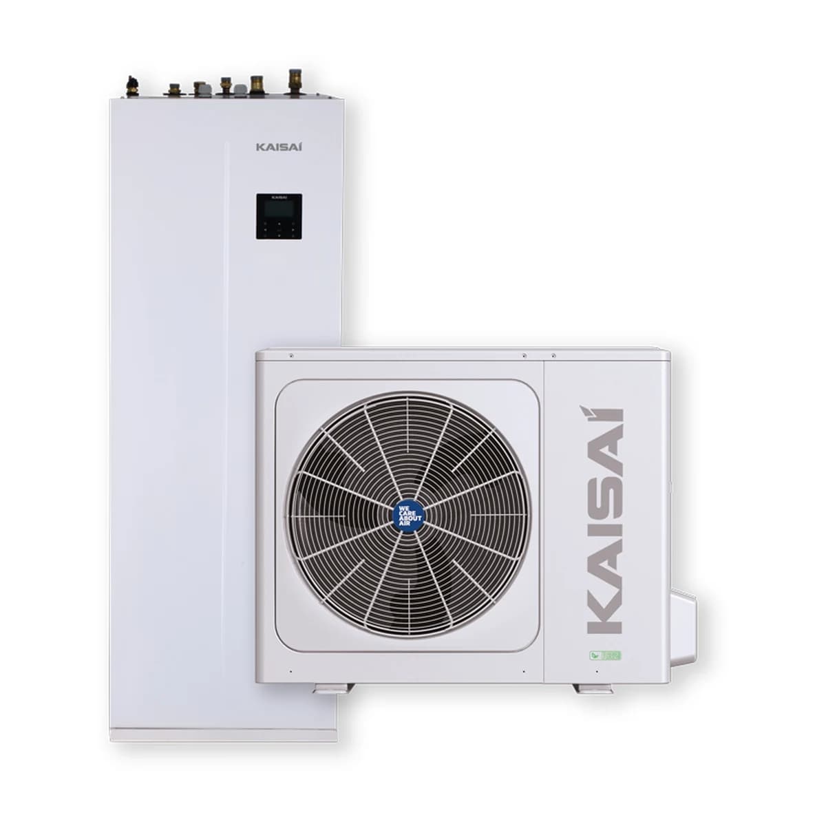 Sada tepelného čerpadla KAISAI Arctic 10 kW s integrovanou 240L nádrží na TUV